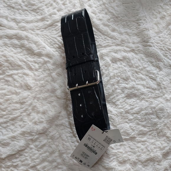 Zara Elegant Leather Belt Sz-34 main image 8